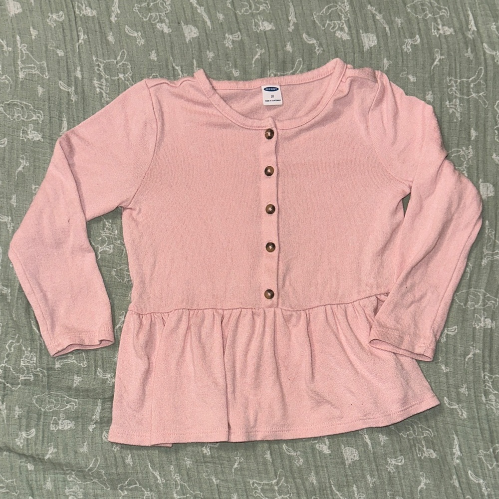 Old Navy Light Pink Kids Button Down Shirt
